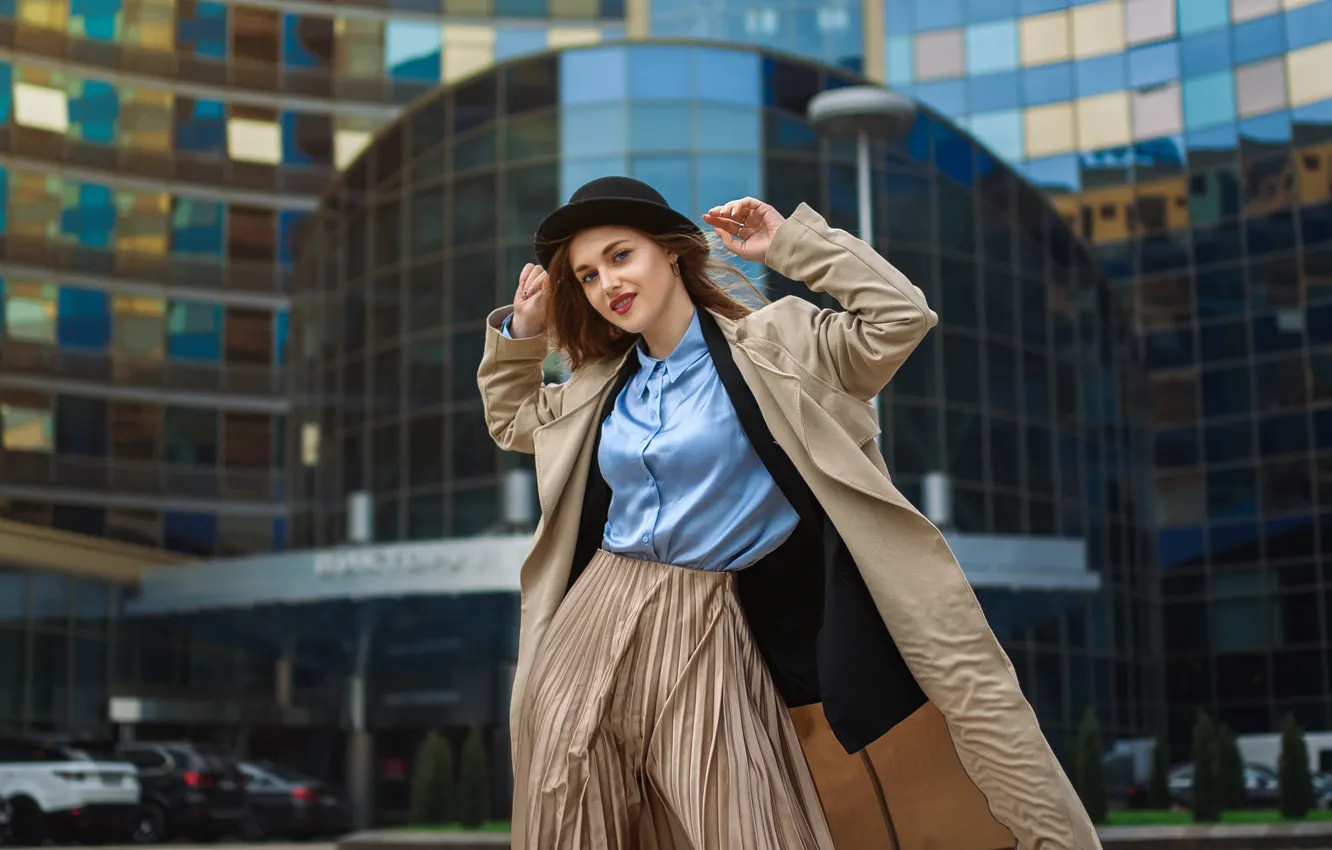 Photo wallpaper girl, pose, model, aleksa, Dmitry Medved