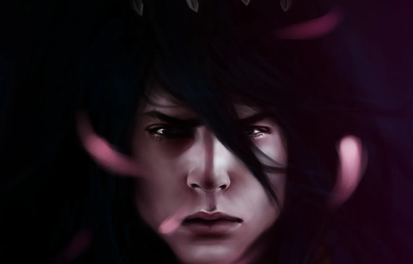 Photo wallpaper look, hair, petals, guy, Bleach, Bleach, art, Mochifin