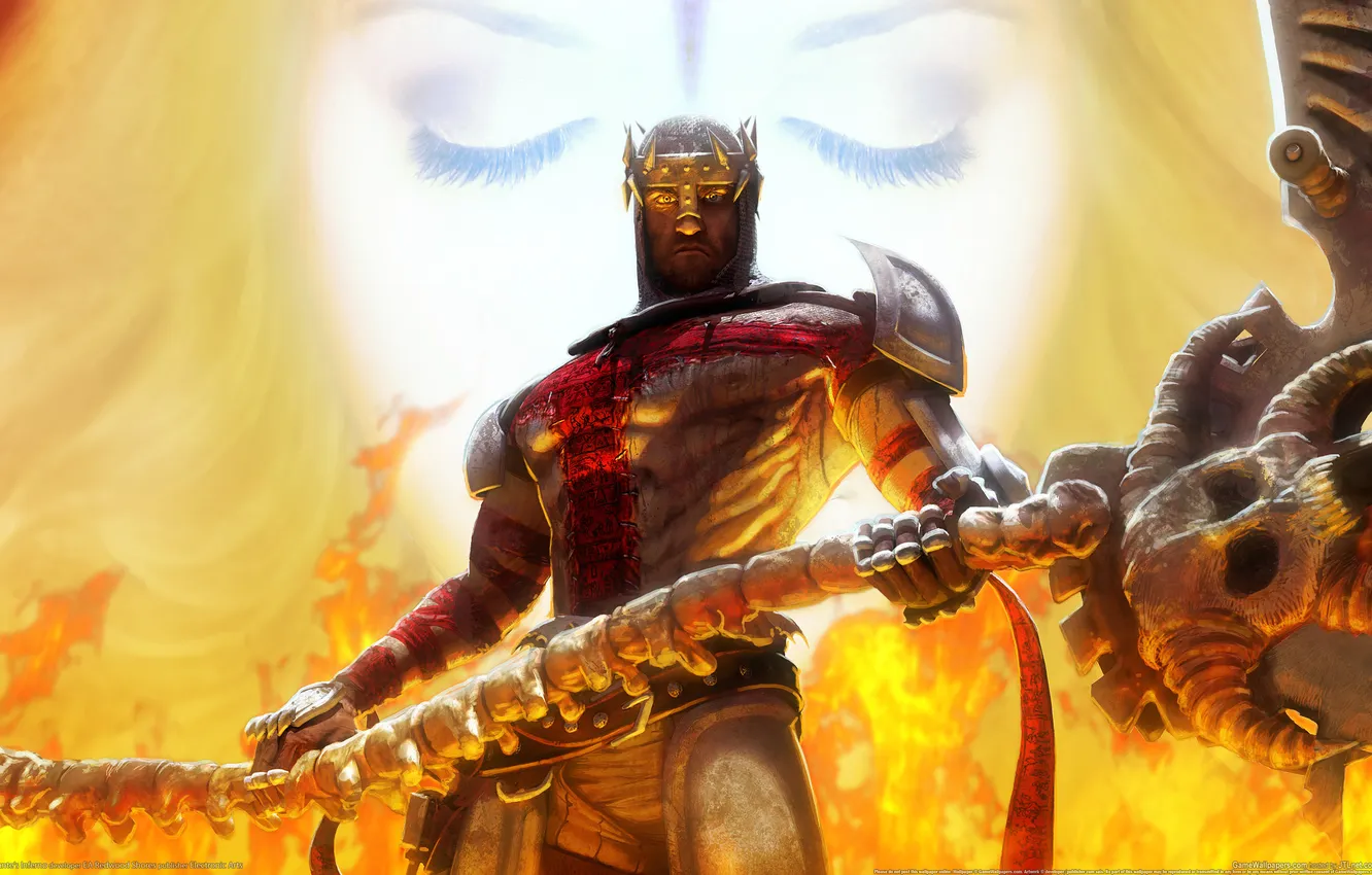 Photo wallpaper weapons, warrior, Dantes Inferno