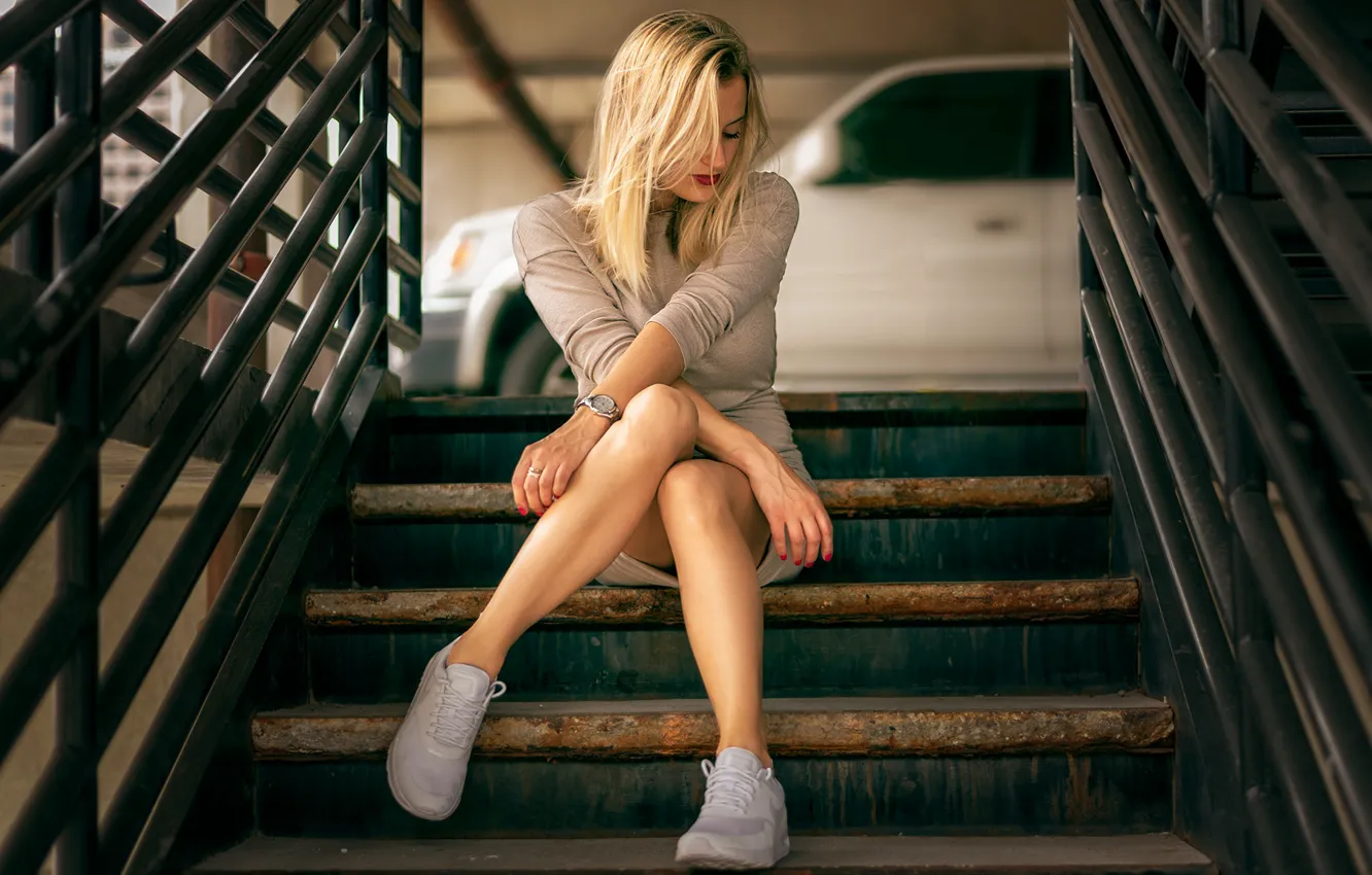 Photo wallpaper girl, pose, Yana