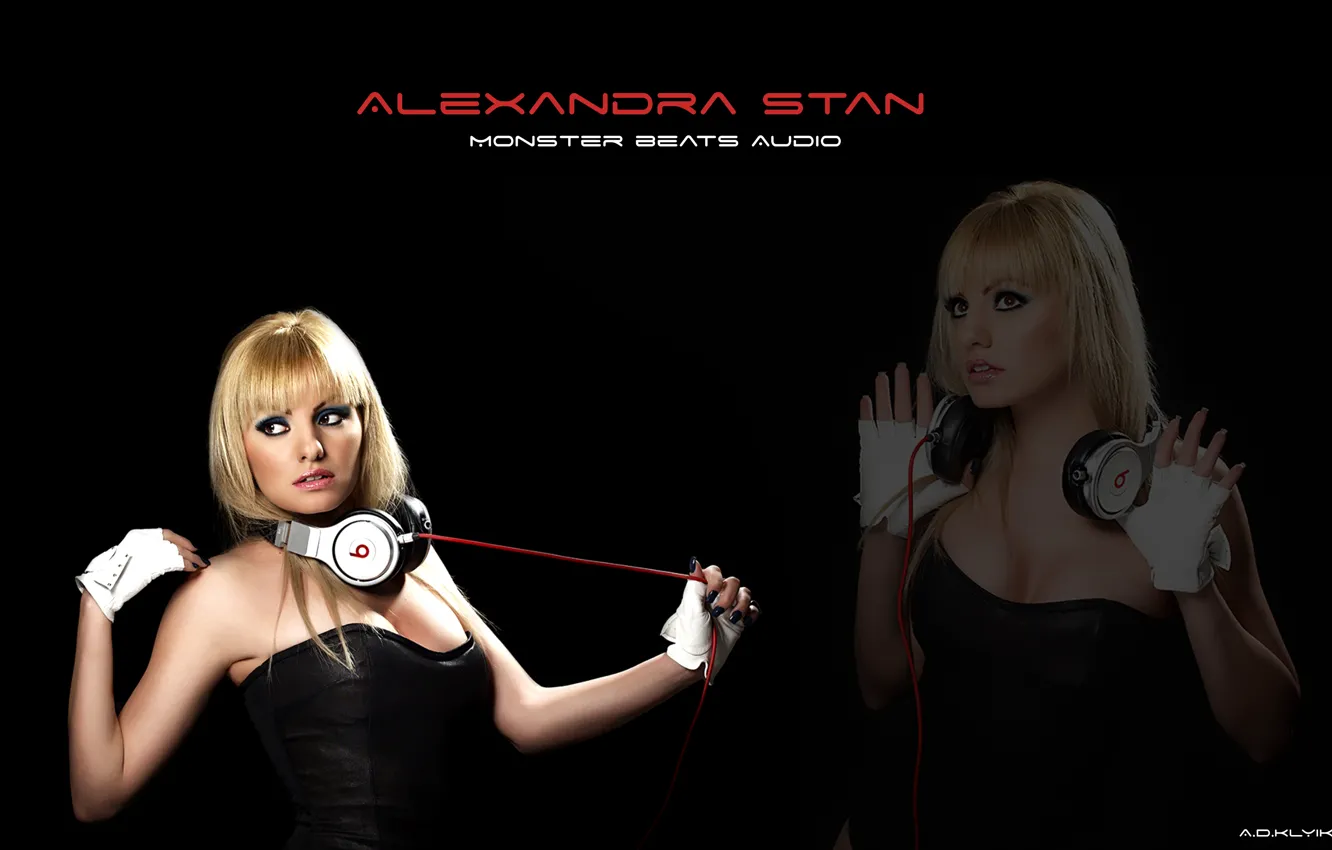 Photo wallpaper headphones, MonsterBeatsAudio, Alexandrastar, AlexandraStan