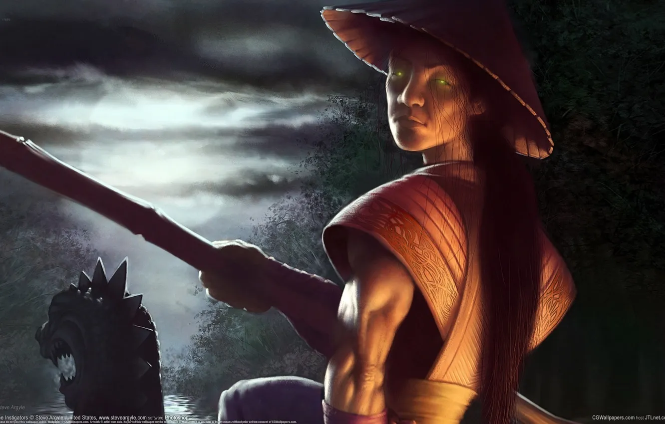 Photo wallpaper eyes, night, hair, hat, art, the carrier