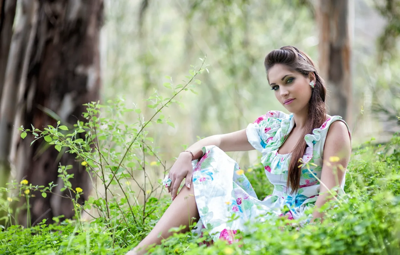 Photo wallpaper summer, look, girl