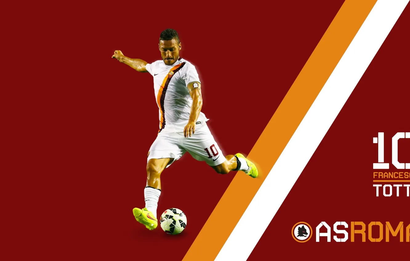 Photo wallpaper wallpaper, sport, football, player, AS Roma, Francesco Totti