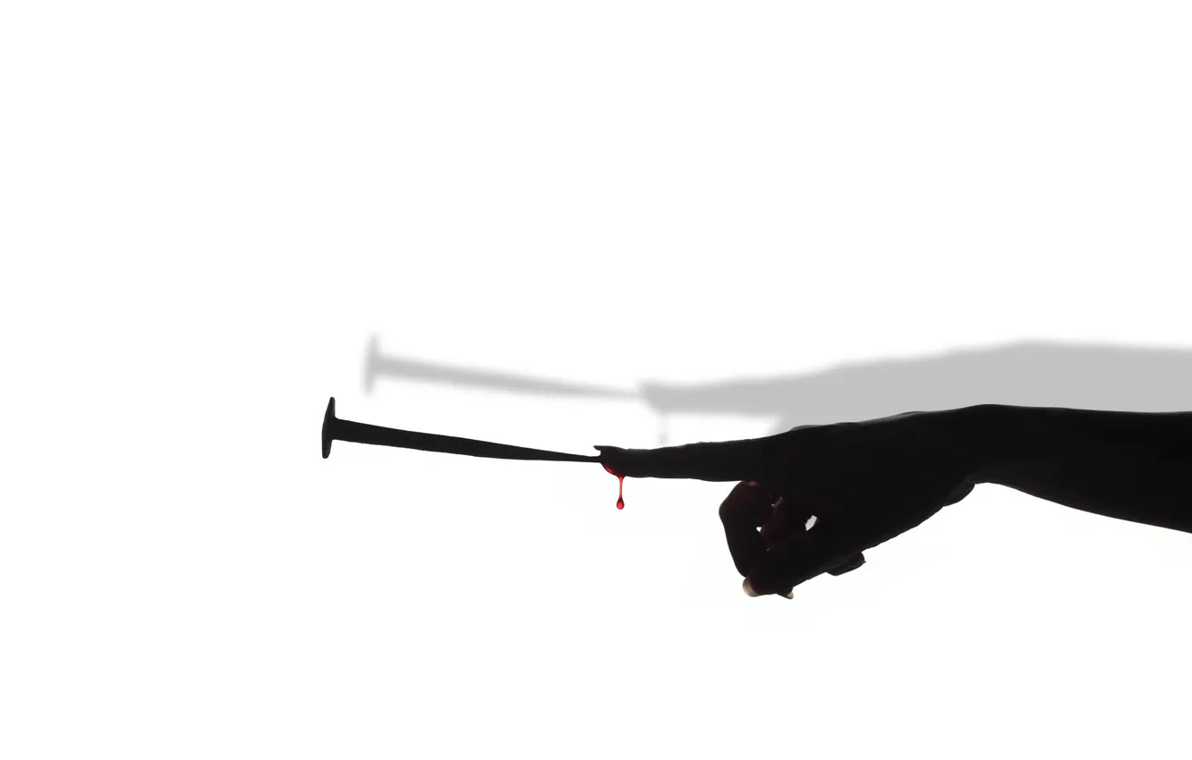 Photo wallpaper blood, fingers, nails