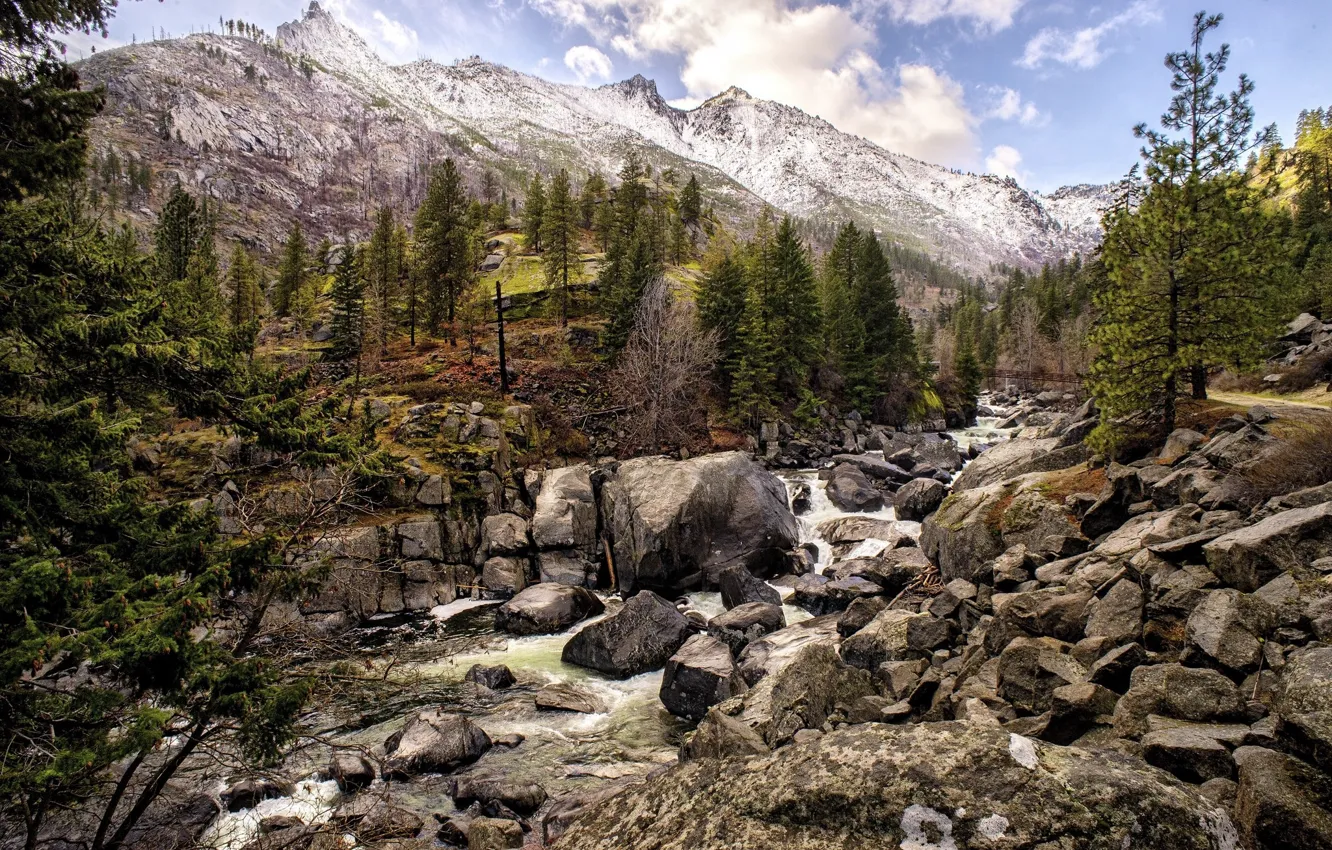 Photo wallpaper stones, beauty, nature, river, landscape