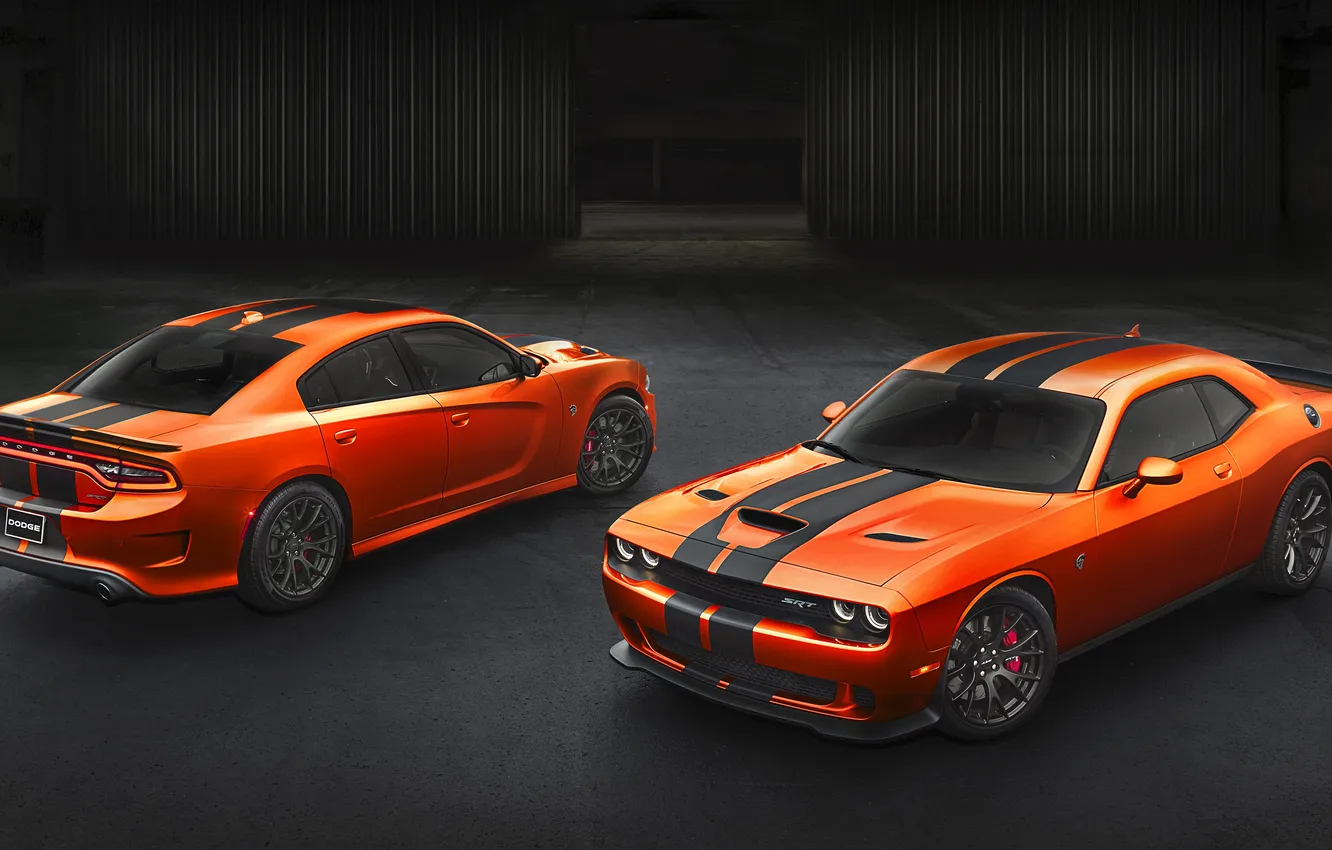 Photo wallpaper Dodge, Challenger, Dodge, Hellcat, Challenger, SRT