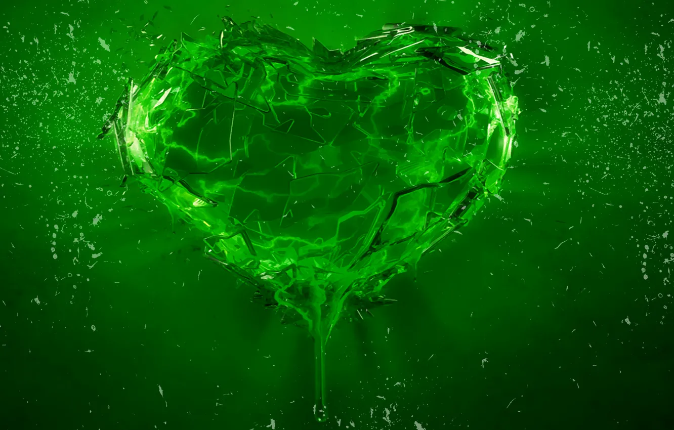 Photo wallpaper drops, pattern, heart, color, the volume