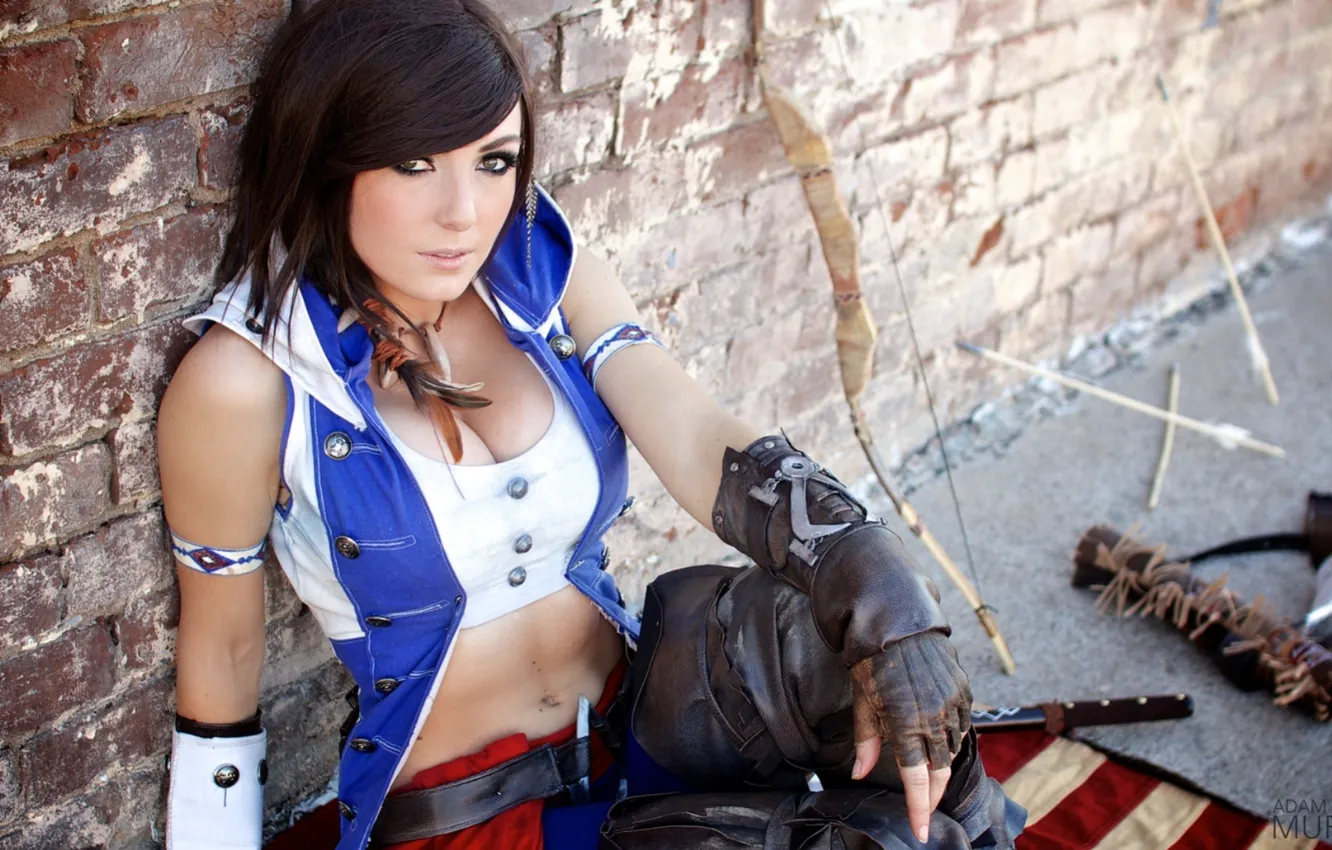 Photo wallpaper girl, bow, knife, sexy, arrows, cosplay, I love it, Arrow