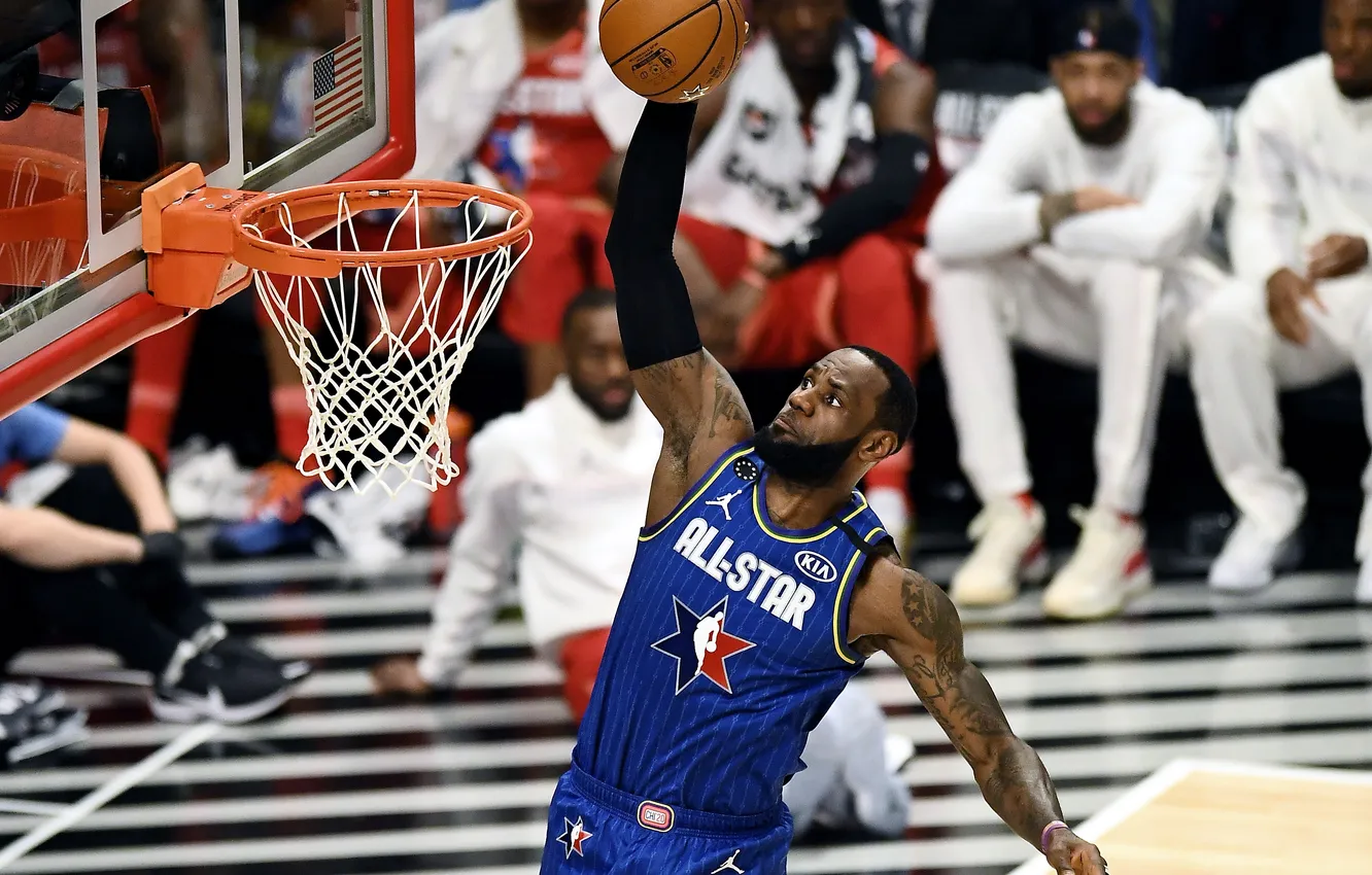 Photo wallpaper basketball, NBA, LeBron James