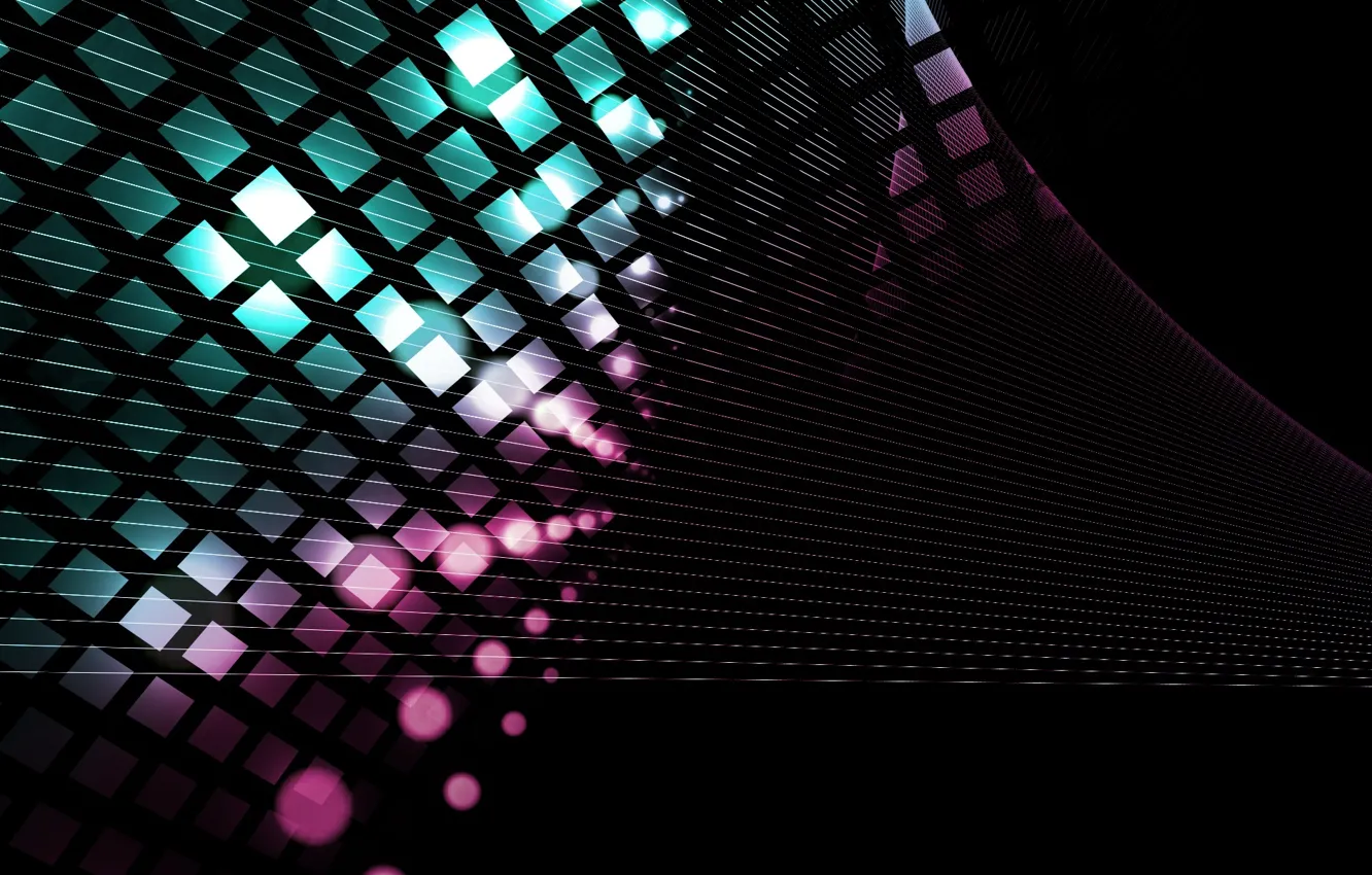 Photo wallpaper line, blue, black, pink