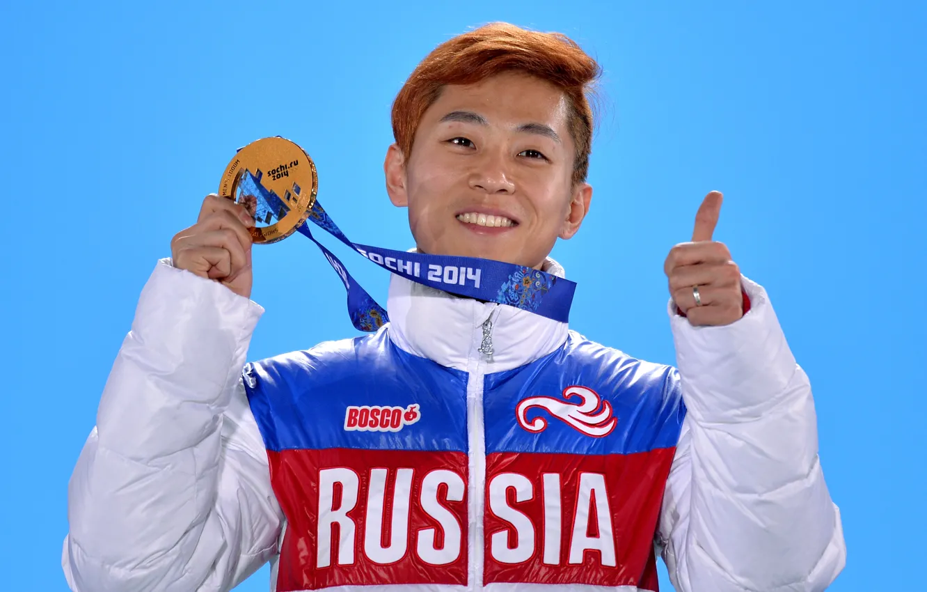 Photo wallpaper Russia, Sochi 2014, The XXII Winter Olympic Games, Viktor Ahn, short track