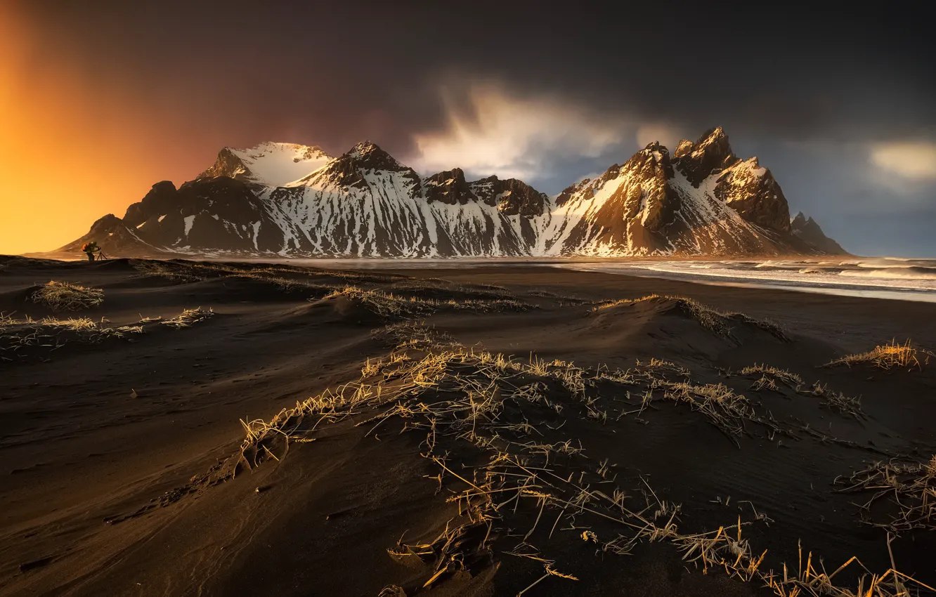 Photo wallpaper Iceland, Auster-Skaftafellssysla, Hofn i Hornafirdi