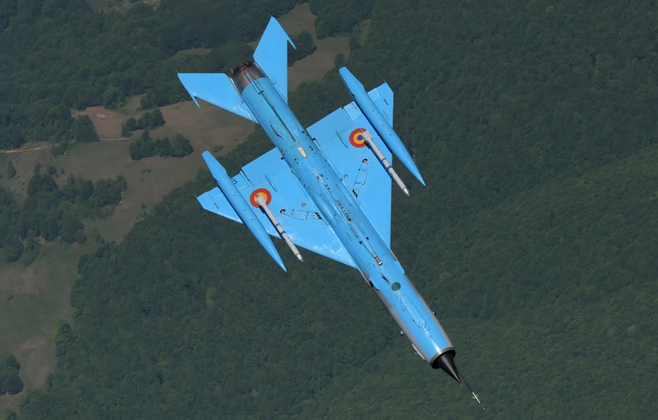 Photo wallpaper rocket, fighter, The MiG-21, OKB Mikoyan and Gurevich, The BBC Romania, PTB