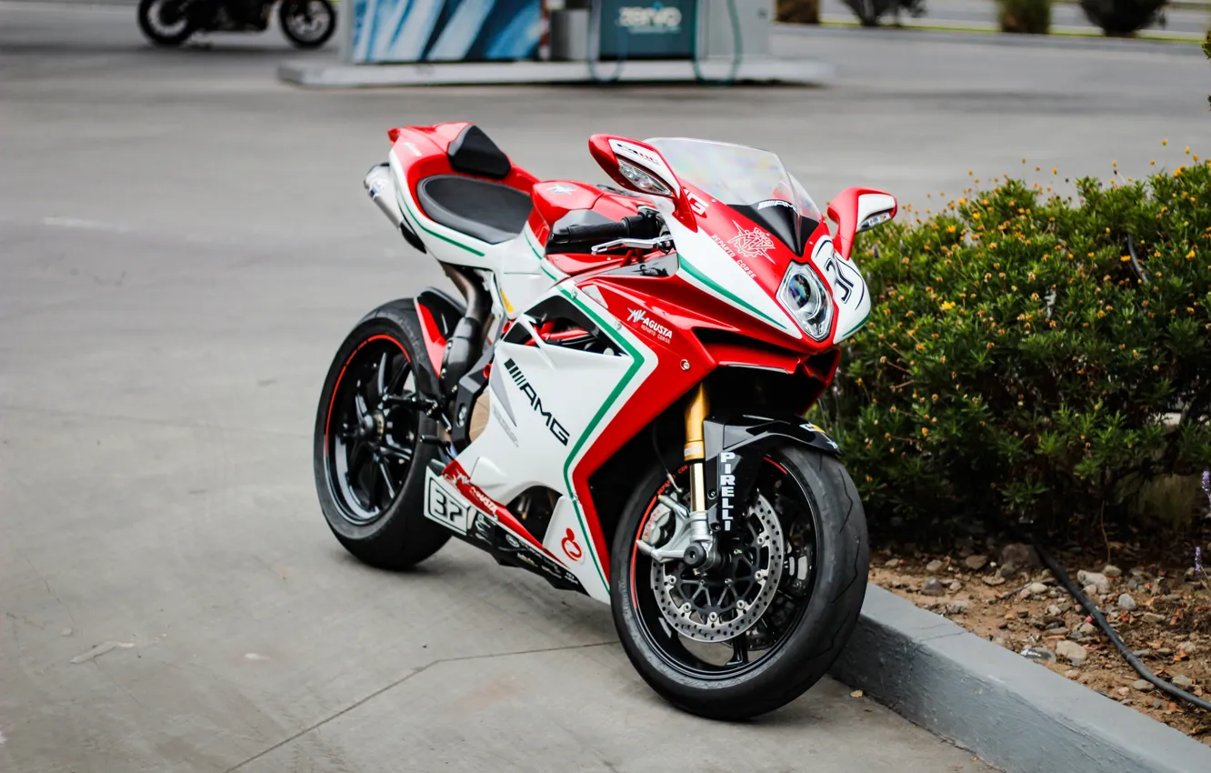 Photo wallpaper mv agusta, white red