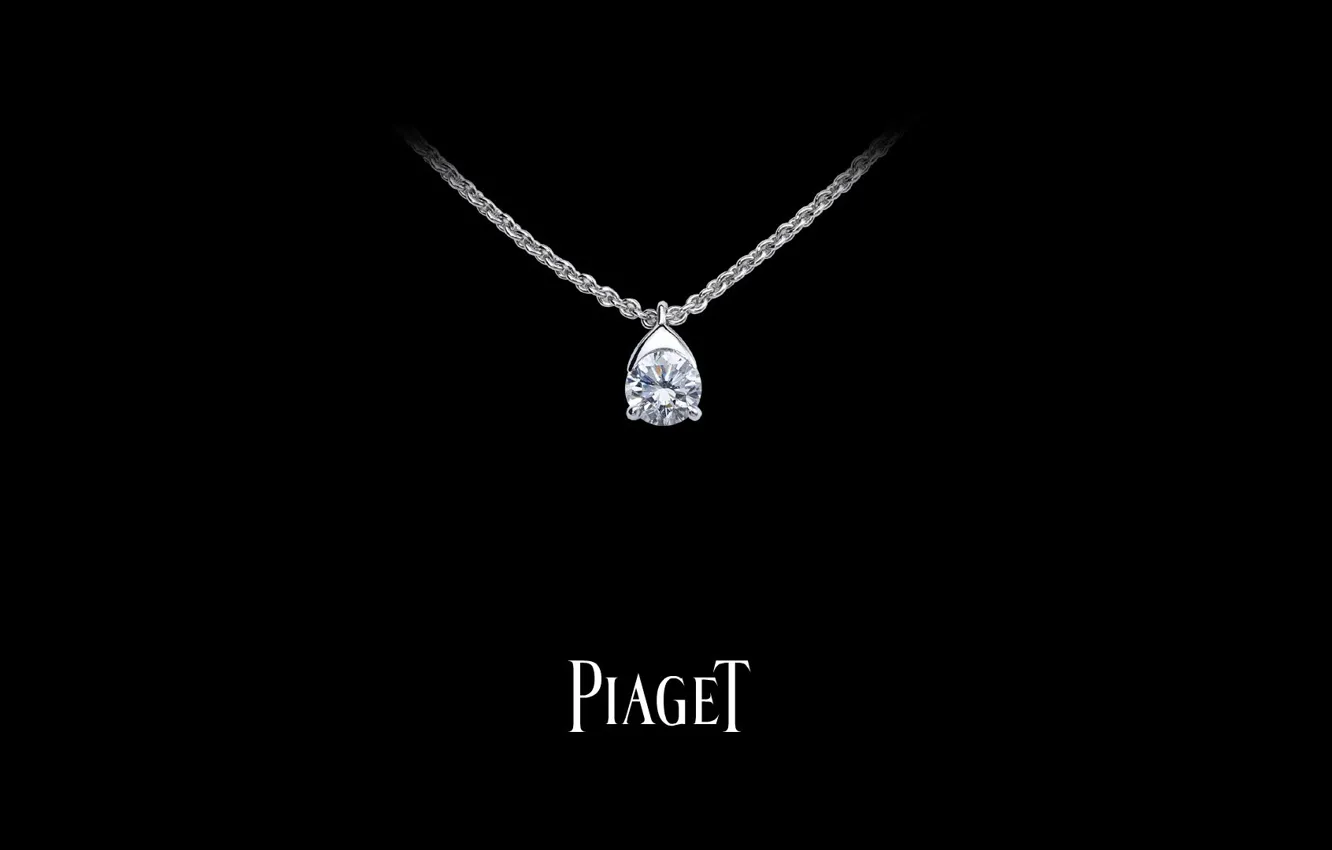 Photo wallpaper stone, pendant, chain, diamond, PIAGET