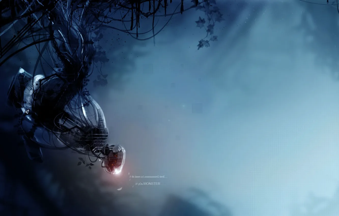 Photo wallpaper the portal, portal, glados