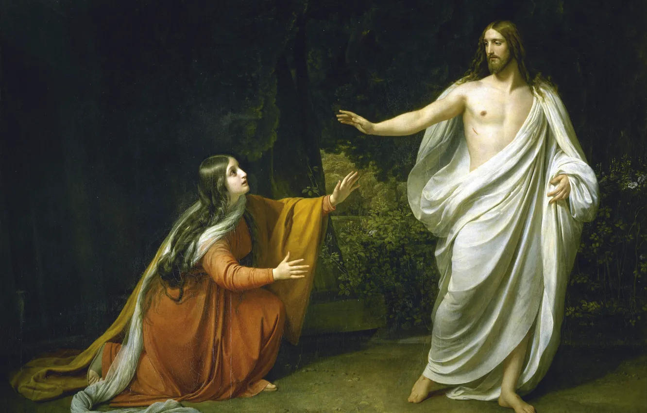 Photo wallpaper Christ, Russian Museum, Mary Magdalene
