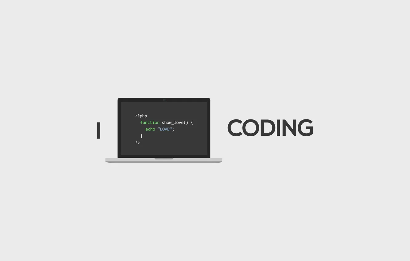 Photo wallpaper programming, laptop, code, coding