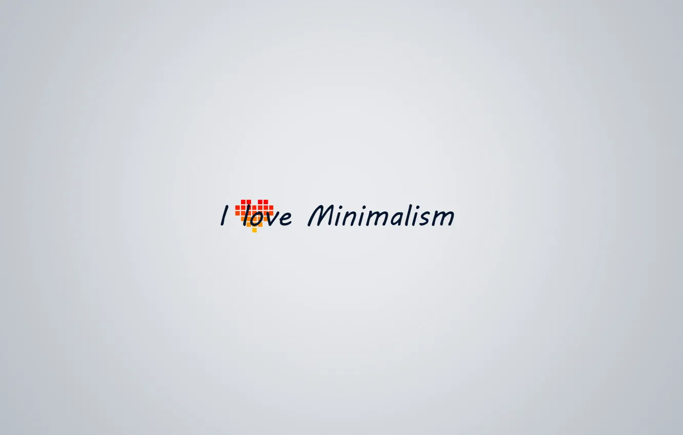 Photo wallpaper minimalism, minimal walls, I Love Minimalism