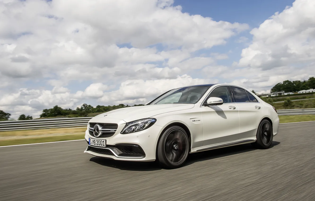 Photo wallpaper Mercedes, Mercedes, AMG, AMG, 2014, W205, C 63 S