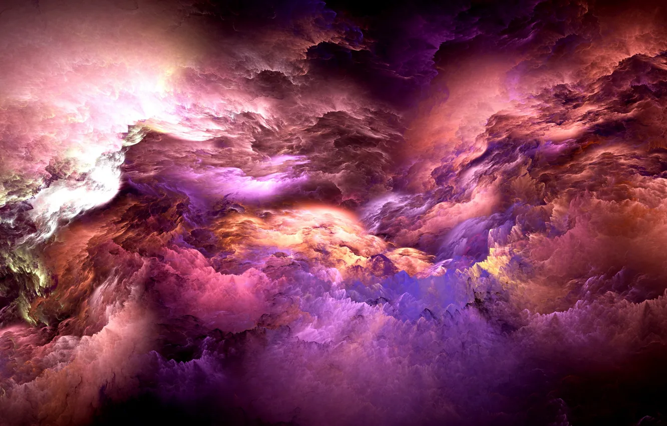 Photo wallpaper clouds, background, colors, abstract, background, clouds, unreal