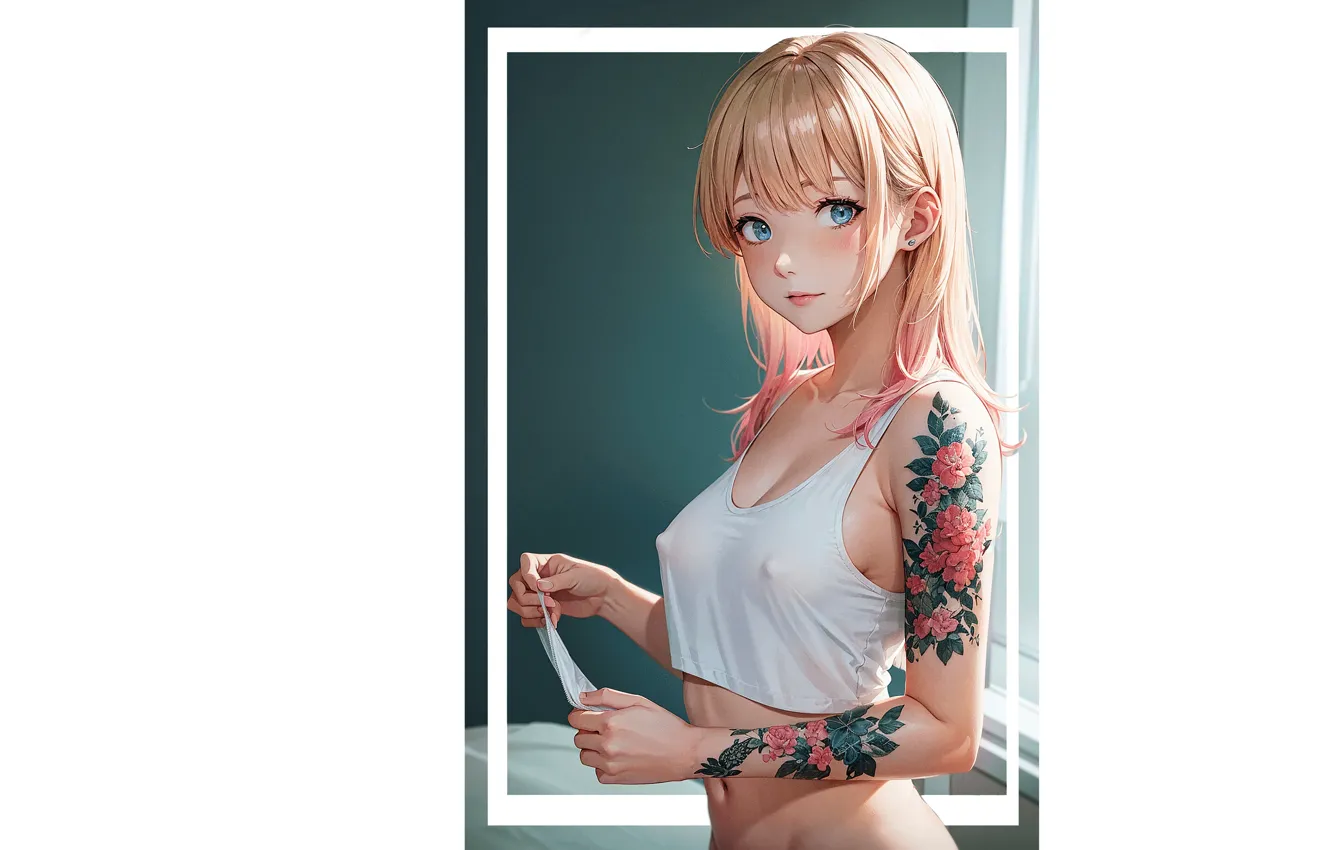 Photo wallpaper kawaii, girl, hot, sexy, nipples, boobs, anime, pretty