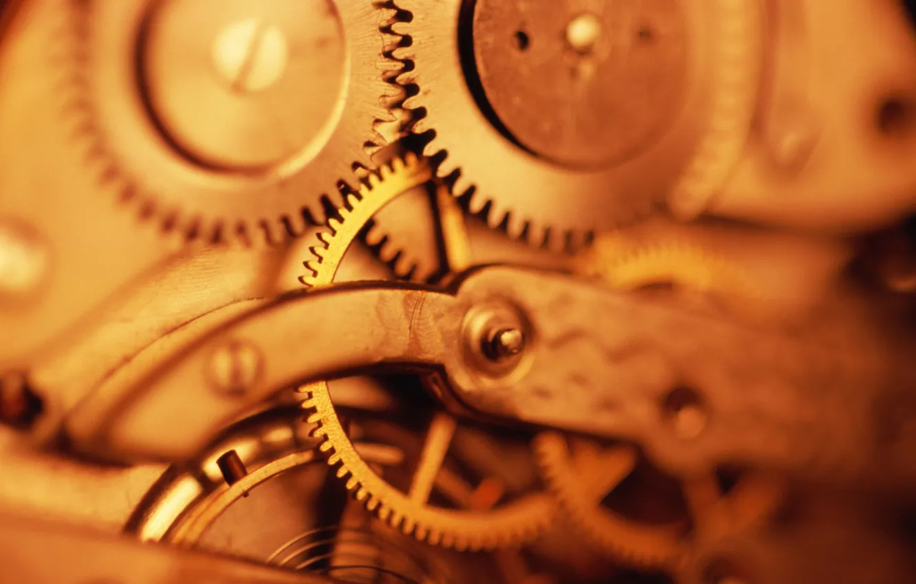 Photo wallpaper mechanism, gear, spring, mechanics
