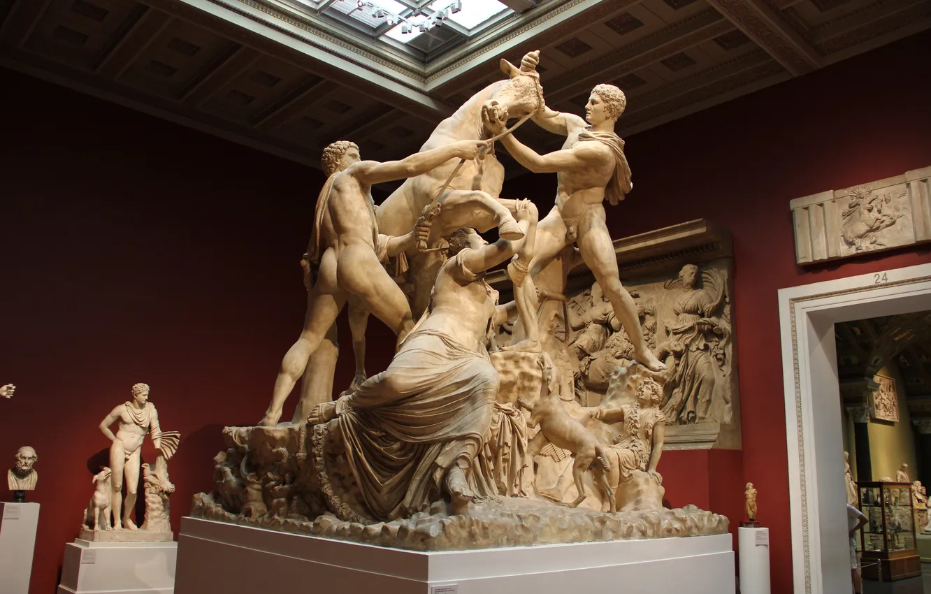 Photo wallpaper Moscow, statue, sculpture, cast, The Pushkin State Museum, The Farnese Bull, Tavriks, Taurix