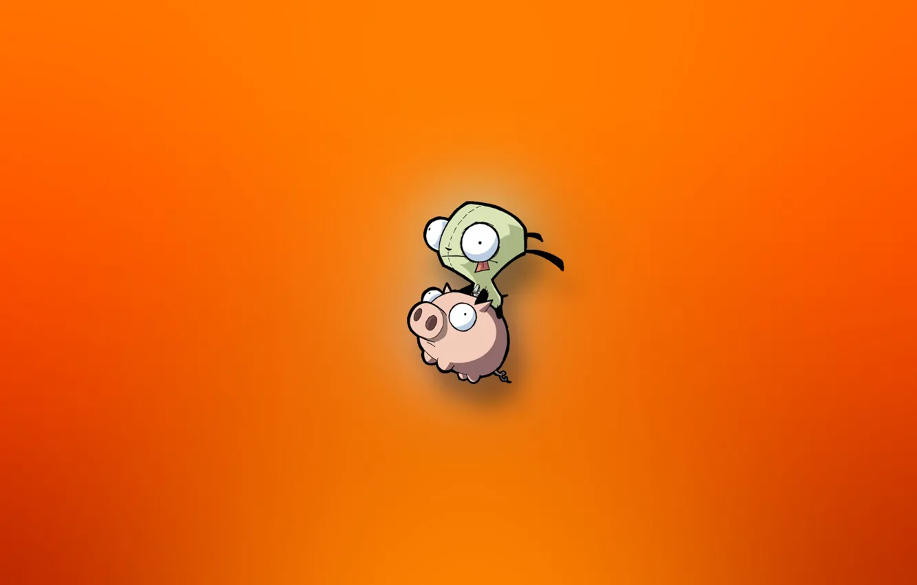 Photo wallpaper funny, pig, emot