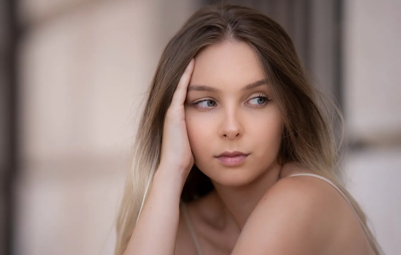 Photo wallpaper girl, portrait, Maya