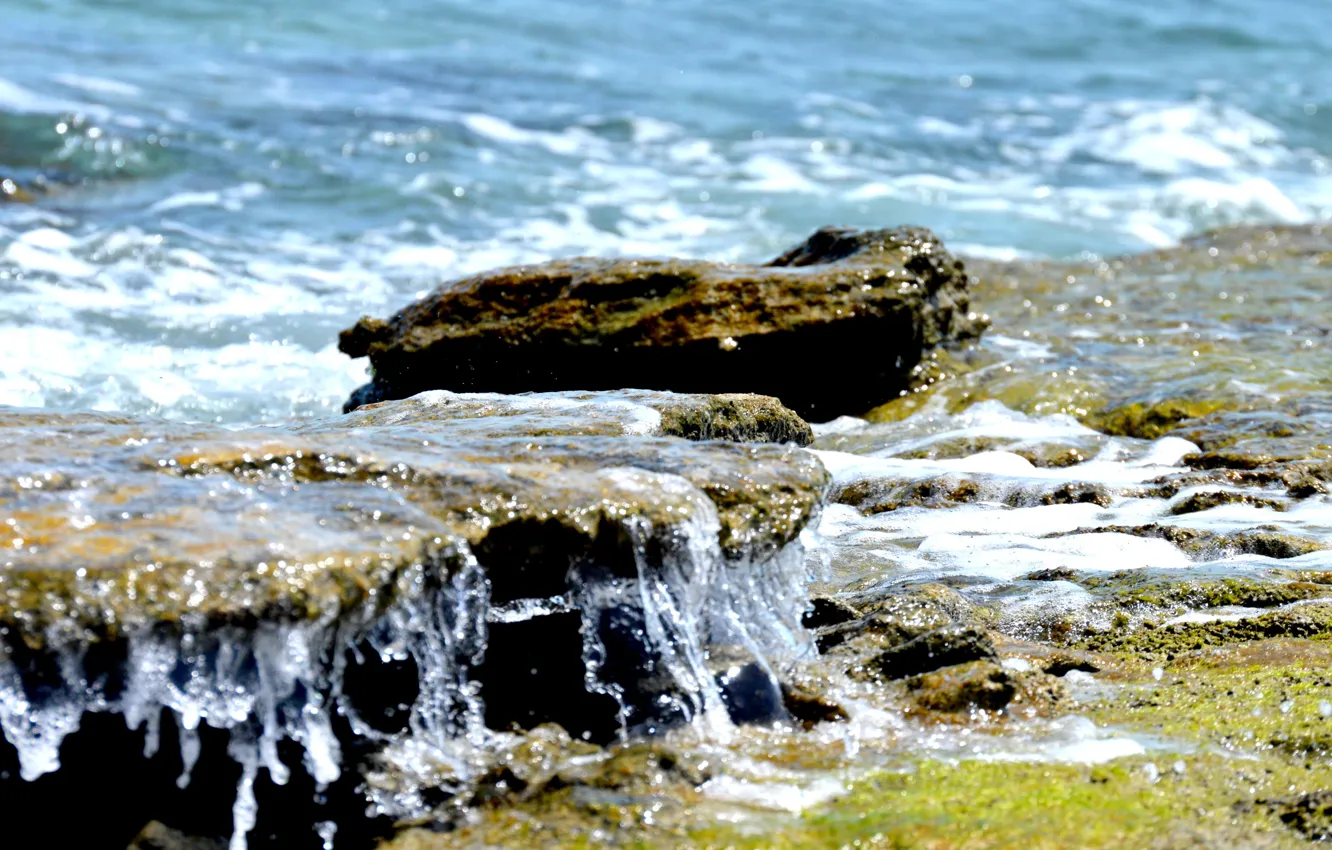 Photo wallpaper rocas, Agua, stone, Beach