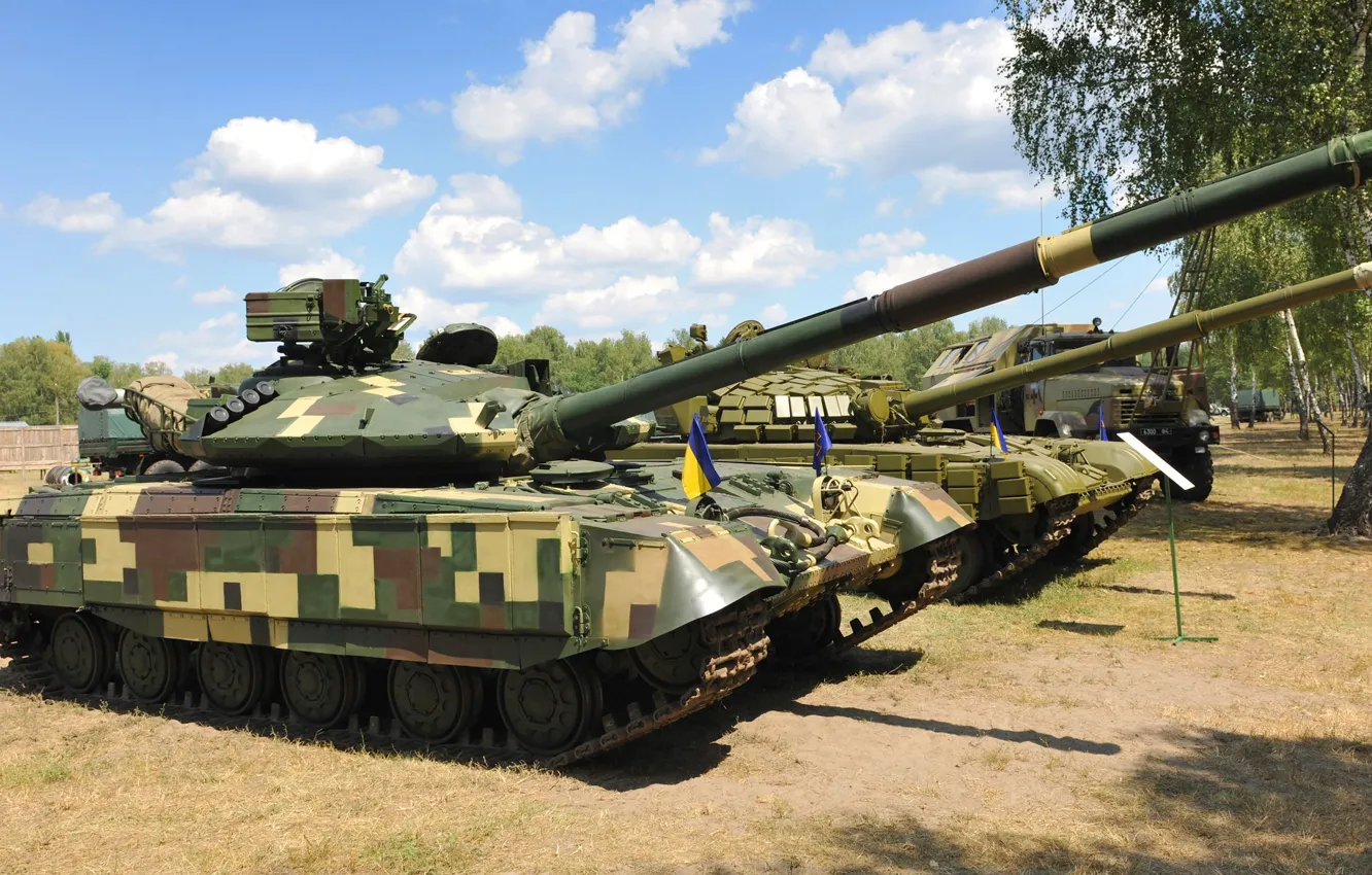 Photo wallpaper tank, Ukrainian, т64б1м