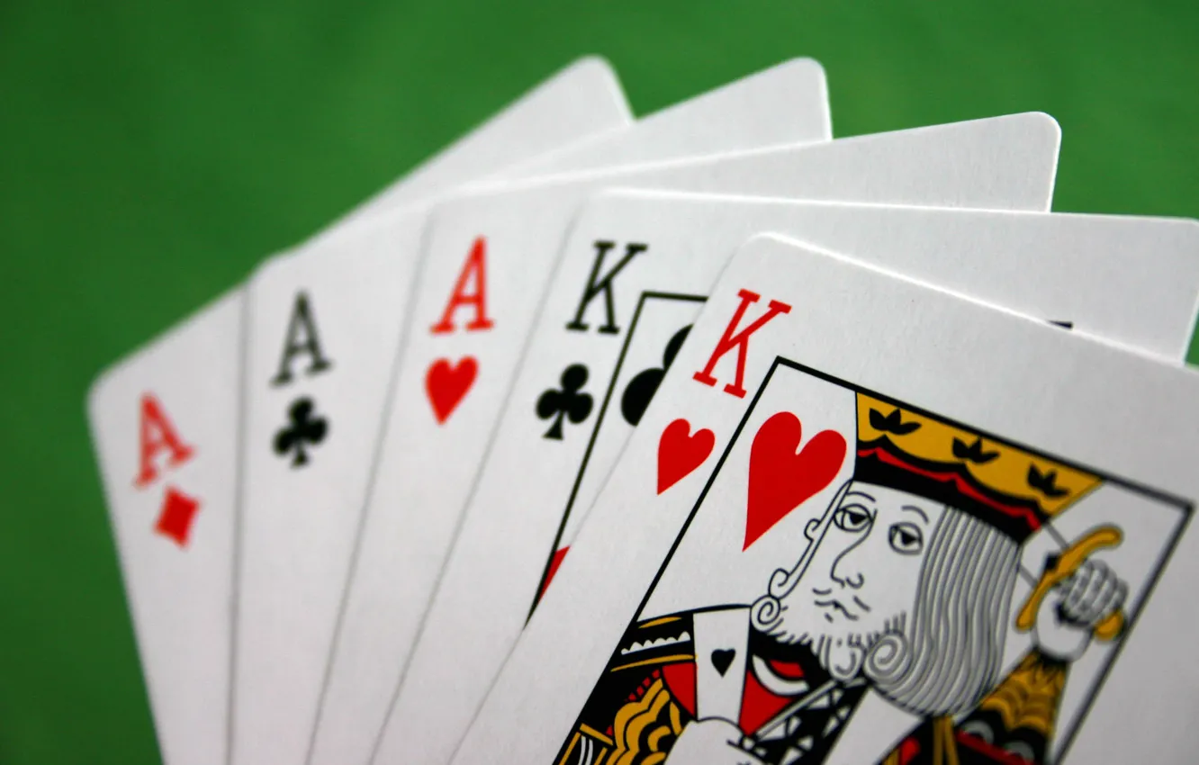 Photo wallpaper card, ACE, poker, king, win