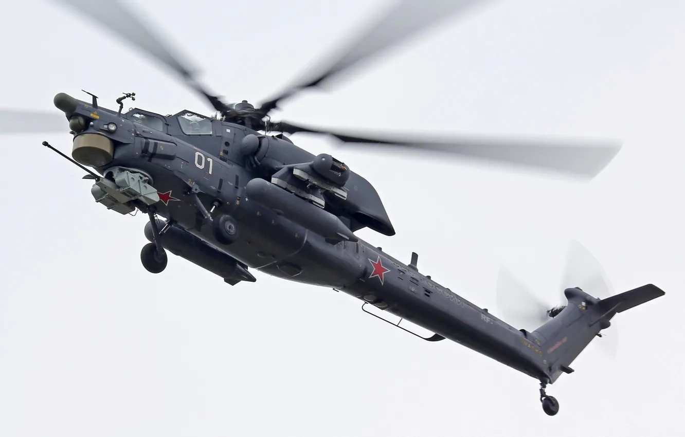 Photo wallpaper helicopter, Russian, weatherproof, shock, Mi-28, &ampquot;Nocturnal Predator&ampquot;