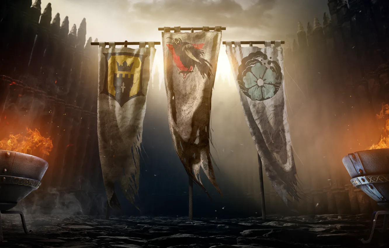Photo wallpaper Flags, Ubisoft, For Honor, Faction