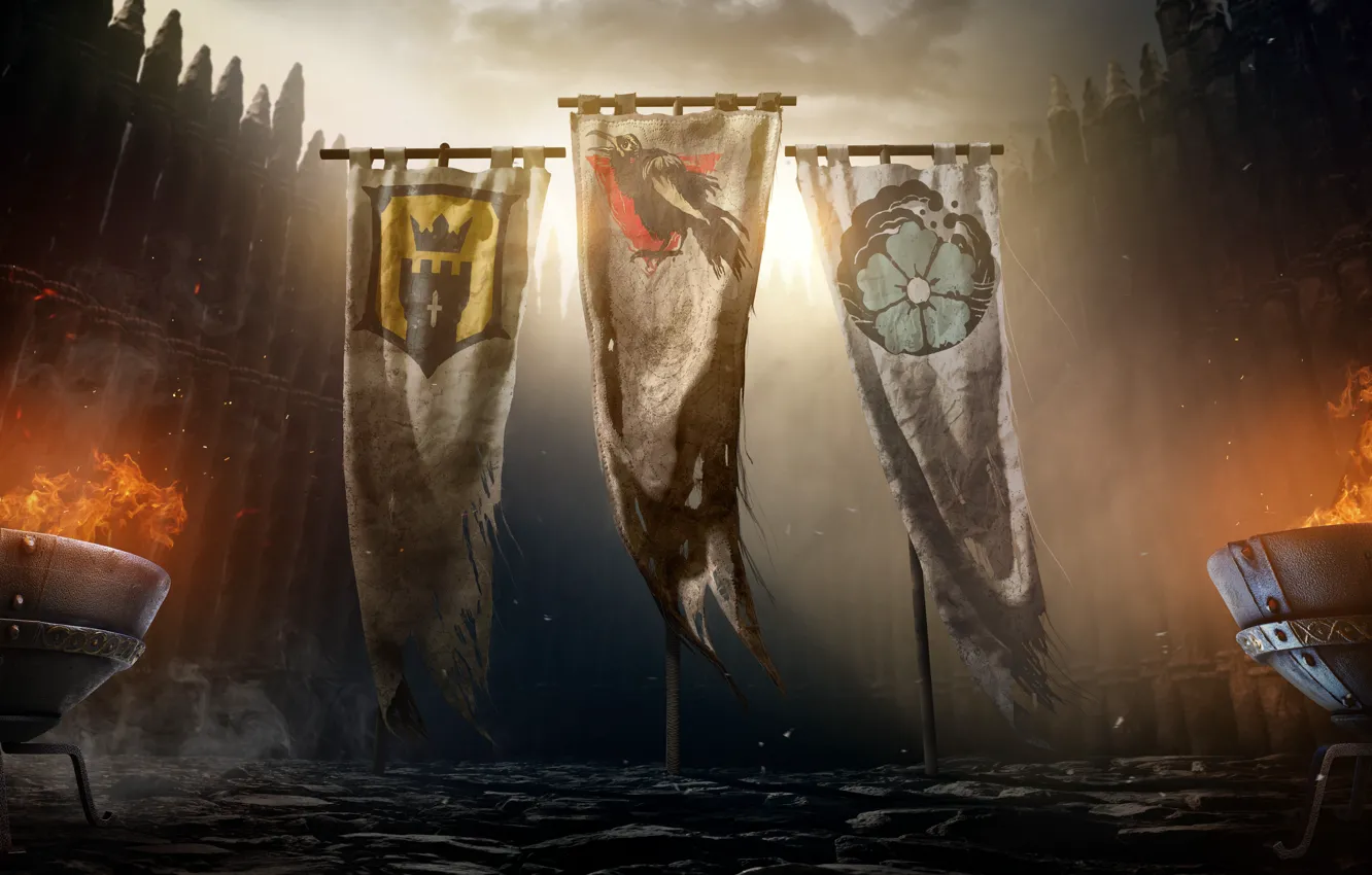 Photo wallpaper flag, Ubisoft, faction, For Honor
