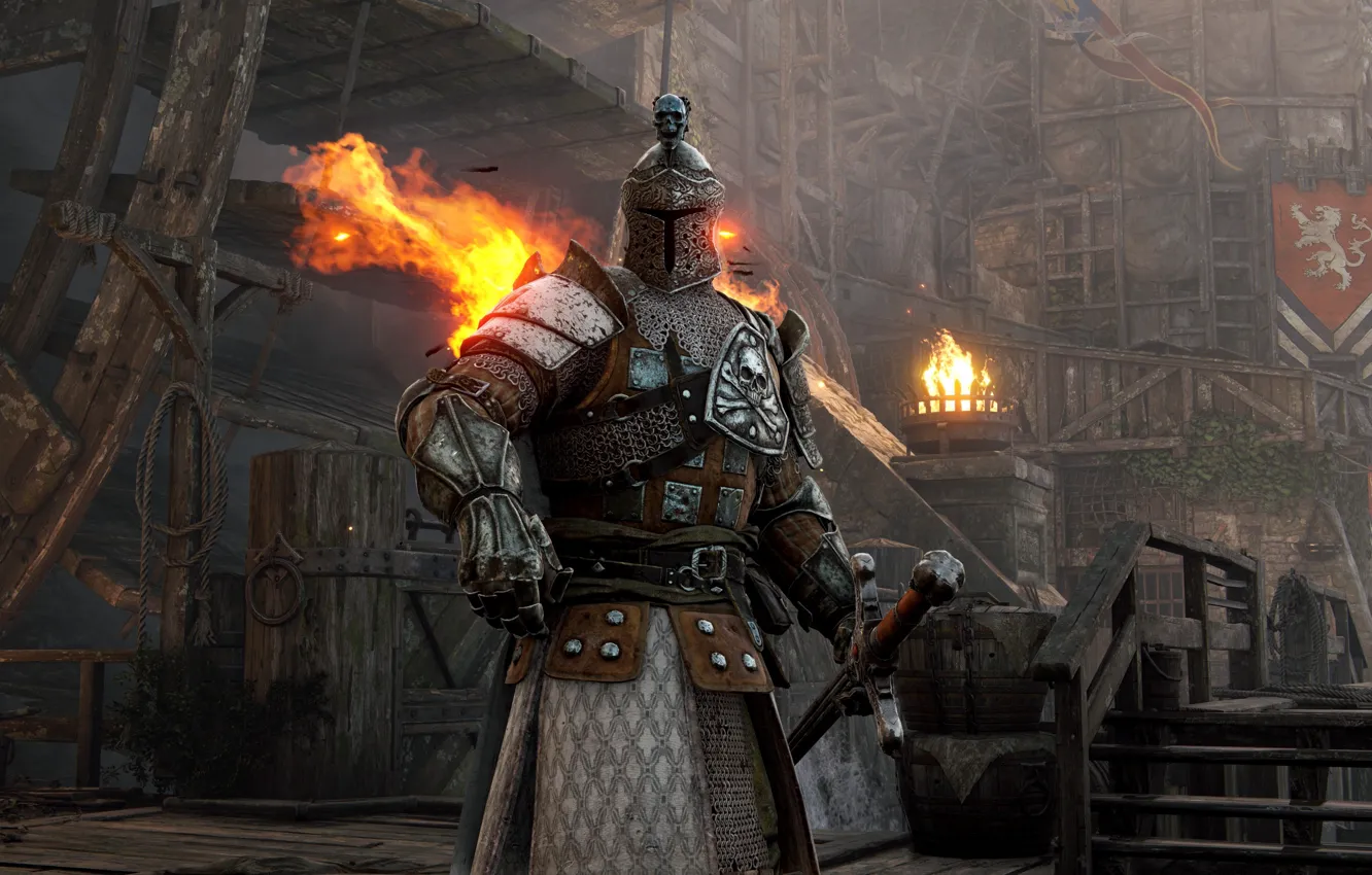 Photo wallpaper sword, game, armor, weapon, ken, blade, knight, For Honor