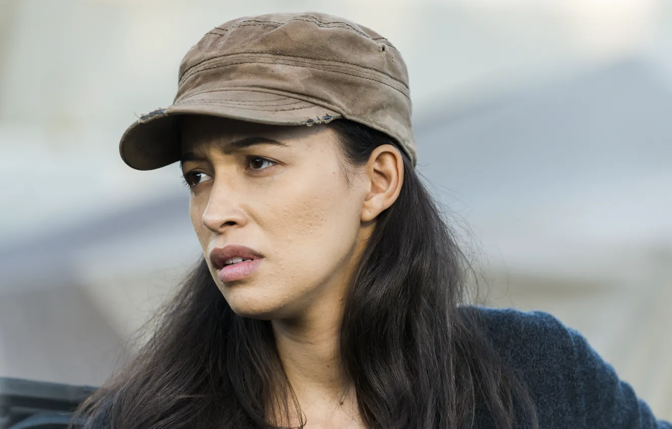 Photo wallpaper season 7, The Walking Dead, Christian Serratos, Rosita