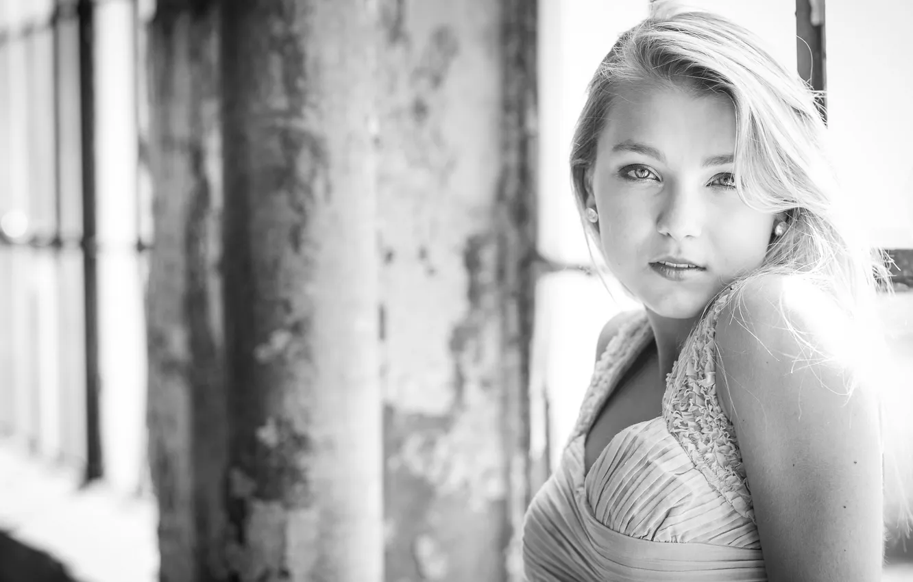 Photo wallpaper girl, background, portrait