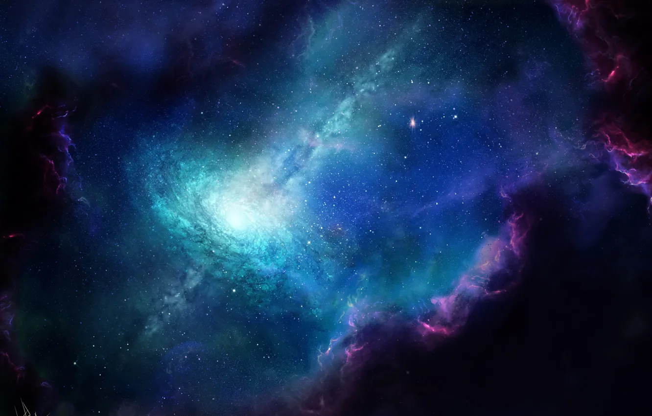 Photo wallpaper space, nebula, by Tira-Owl