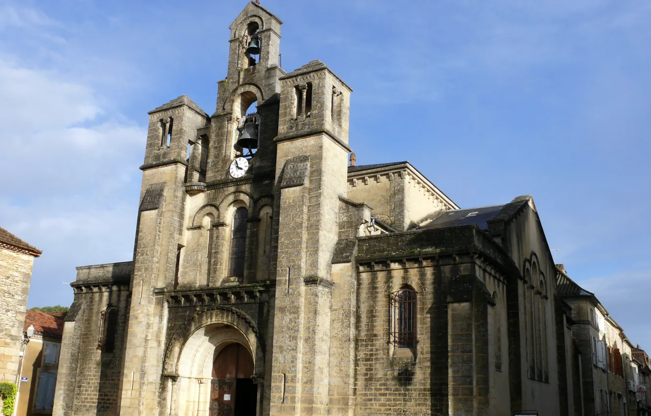 Photo wallpaper France, Church, temple, stone Church