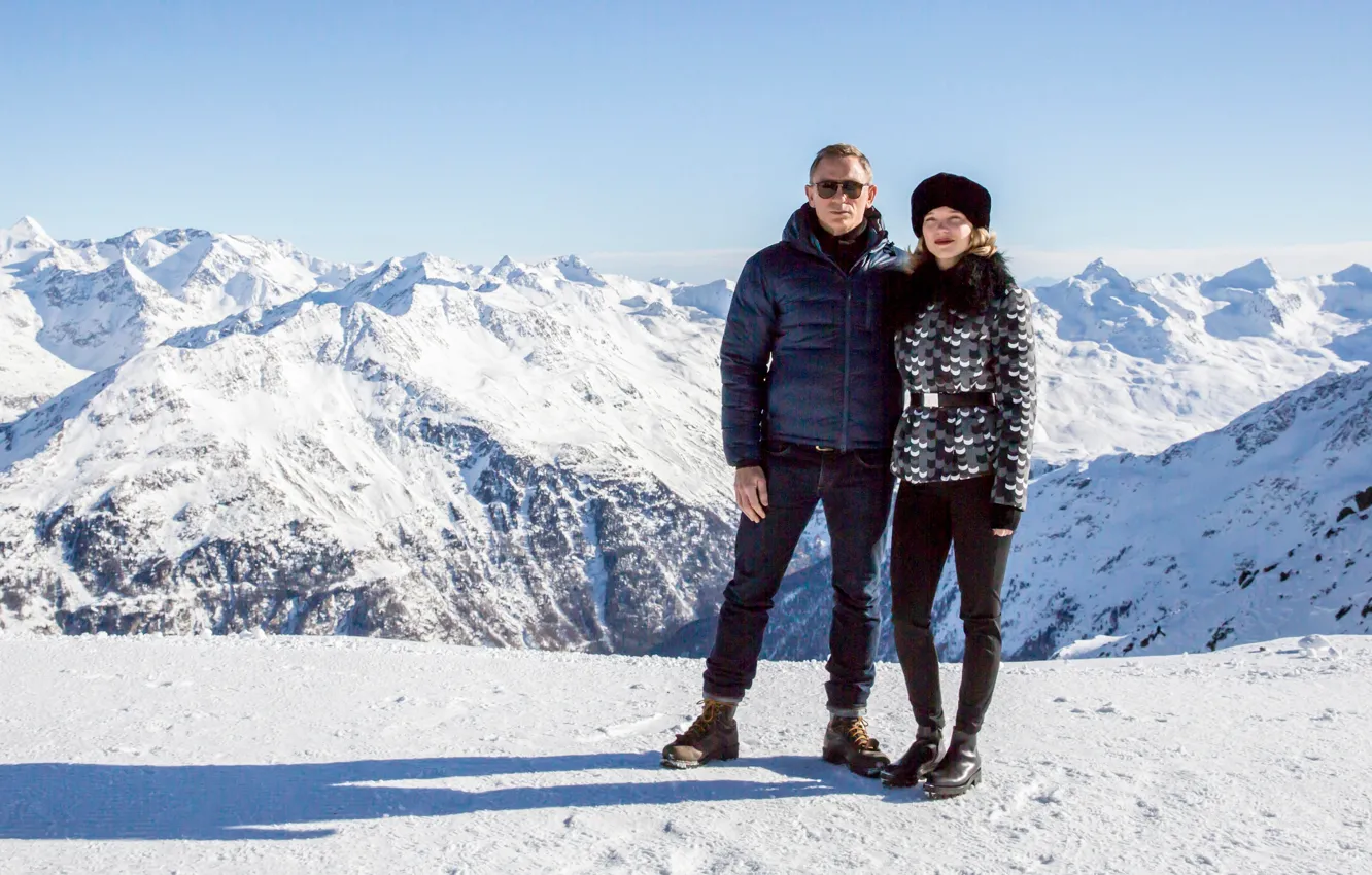 Photo wallpaper Daniel Craig, James Bond, Lea Seydoux, Léa Seydoux, SPECTRE, 007:RANGE