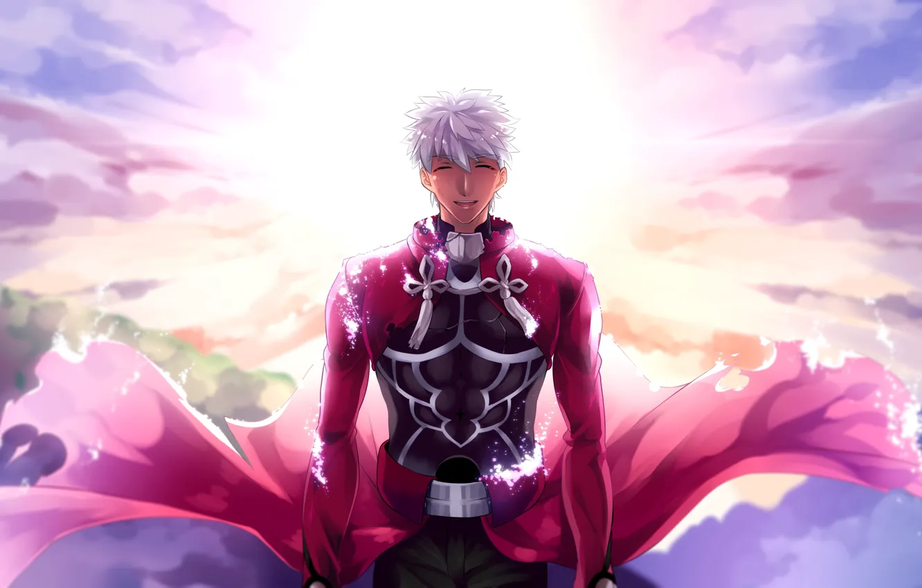 Photo wallpaper the sky, anime, art, guy, Archer, Fate stay night, Archer