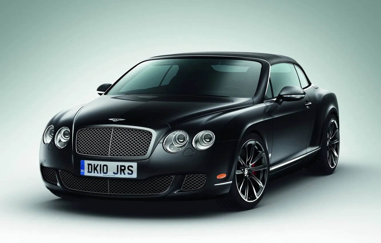 Photo wallpaper black, Bentley, Continental, car, GTC