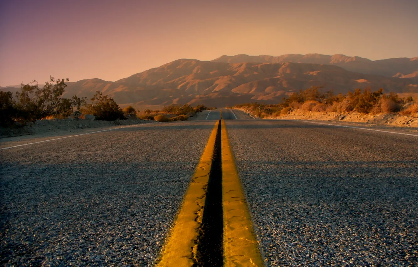 Photo wallpaper road, highway, different