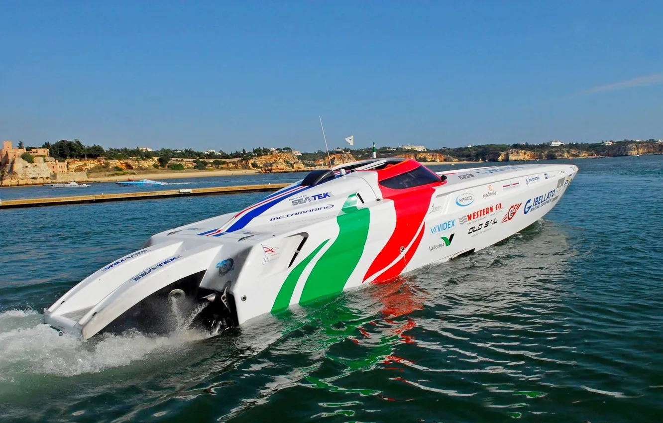 Photo wallpaper race, boat, speed