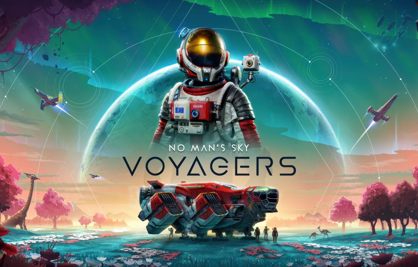Photo wallpaper wallpaper, games, Key Art, 2025 Games, No Man's Sky: Voyagers