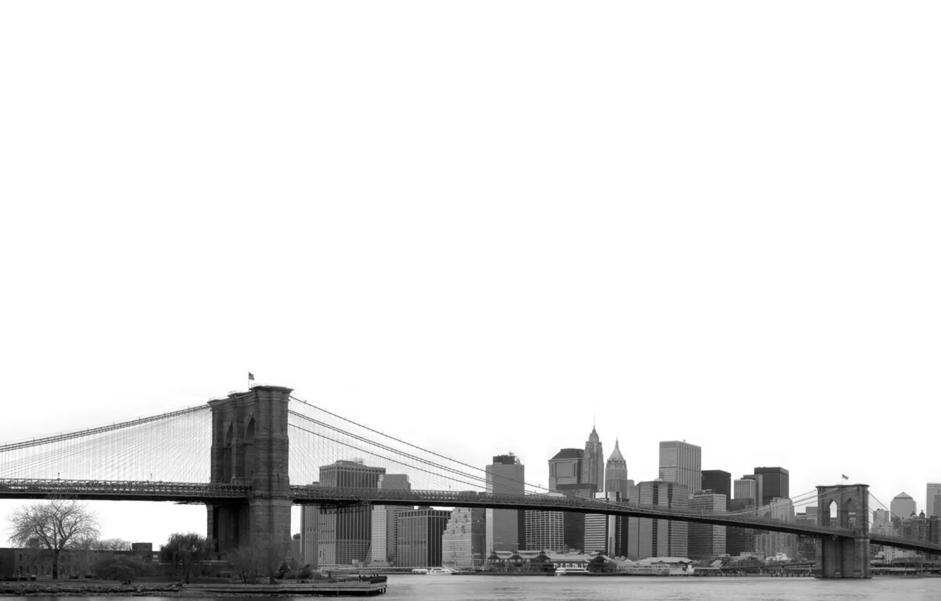 Photo wallpaper bridge, America, Brooklyn bridge