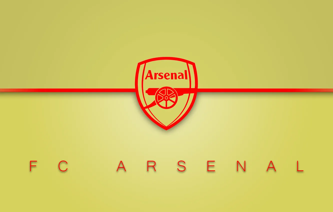 Photo wallpaper logo, football, Arsenal, Minimalism